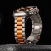 Apple Watch Series 3 42mm Titanium Alloy Metal Watch Band - Titanium Orange - 9