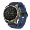 Garmin Fenix 8 MIP 47mm Nylon Canvas Quick Release 22mm Watch Band Blue - 1