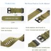 Garmin Fenix 8 MIP 47mm Nylon Canvas Quick Release 22mm Watch Band Blue - 3