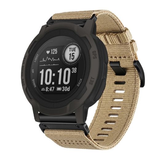 Garmin Instinct Nylon Canvas Watch Band - Khaki - 1