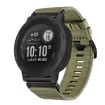 Garmin Instinct Nylon Canvas Quick Release 22mm Watch Band - Olive Green - 1
