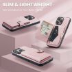 iPhone 16 Pro JEEHOOD J01 Retro Magnetic Detachable Wallet Phone Case - 7