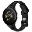 Google Pixel Watch 3 41mm Silicone Watch Band - Black - 1