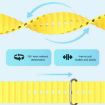 Apple Watch Series 10 46mm ZGA Ocean Silicone Watch Band Yellow - 5