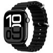 Apple Watch Series 10 46mm ZGA Ocean Silicone Watch Band - Black - 1
