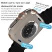 Apple Watch Series 10 46mm ZGA Ocean Silicone Watch Band - Black - 7