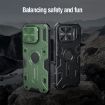 NILLKIN Black Rhino Prop MagSafe Magnetic PC Phone Case for iPhone 16 Pro Max - Green - 4
