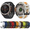 Garmin 26mm Two Color Silicone Watch Band - Royal Blue Orange - 4