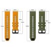 Garmin 22mm Silicone Watch Band - Black Lime - 6