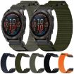 Garmin Fenix 8 AMOLED 47mm Nylon Hook and Loop Fastener Watch Band - 4