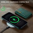 iPhone 16 DG.MING M5 Series Zip RFID Multi Card Detachable Leather Phone Case - 3