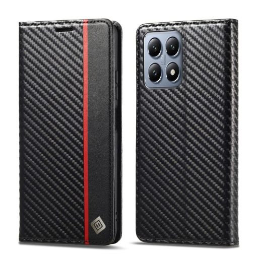 Xiaomi 14T LC.IMEEKE Carbon Fiber Texture Flip Leather Phone Case - 1