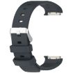 EmeTerm Grey Silicone Watch Band with Silver Buckle - 3