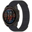 Garmin Fenix 8 AMOLED 51mm Nylon Hook and Loop Fastener 26mm Watch Band Gray - 1