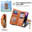 Motorola Moto G75 5G ESEBLE Star Series Lanyard Zipper Wallet RFID Leather Case - 5