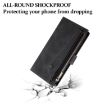 Motorola Moto G75 5G Retro Frosted Leather Phone Case - Black - 6