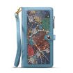 Motorola Moto G75 5G Blue Leather Case with Lanyard Zipper Wallet - 2