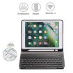 Bluetooth Keyboard + Leather Tablet Case for iPad Pro 9.7, Air, Air 2 - Detachable, Horizontal Flip (Black) - 8