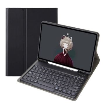 Samsung Galaxy Tab S6 Lite 10.4 Bluetooth Keyboard Leather Case - Black - 1