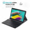 Ultra-thin Bluetooth Keyboard Case for Samsung Galaxy Tab A7 10.4" - Gold - 7