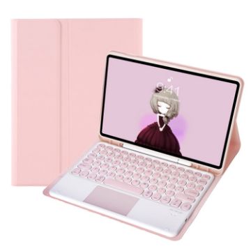 Pink Bluetooth Keyboard Leather Case for Samsung Galaxy Tab S8 & S7 11" - 1