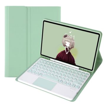 Light Green Leather Case for Samsung Galaxy Tab A8 10.5 2021 - 1