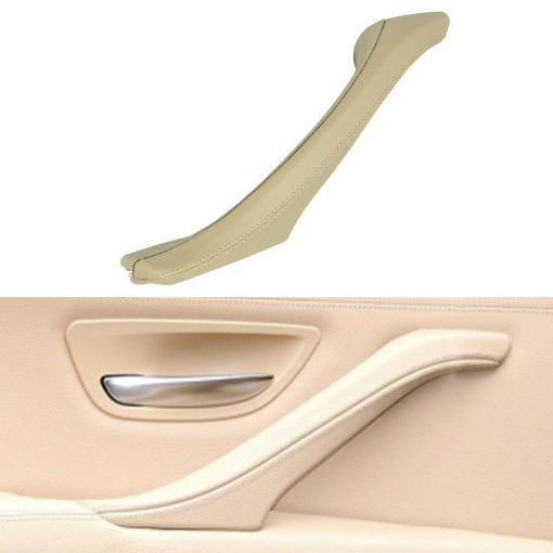 BMW 5 Series F10/F18 Left Inner Door Handle Assembly 51417225854 (Beige) - 1