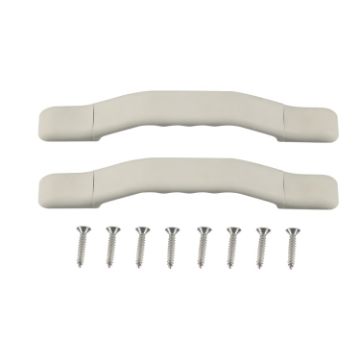 2pcs RV Nylon Door Handle Set - White - 1