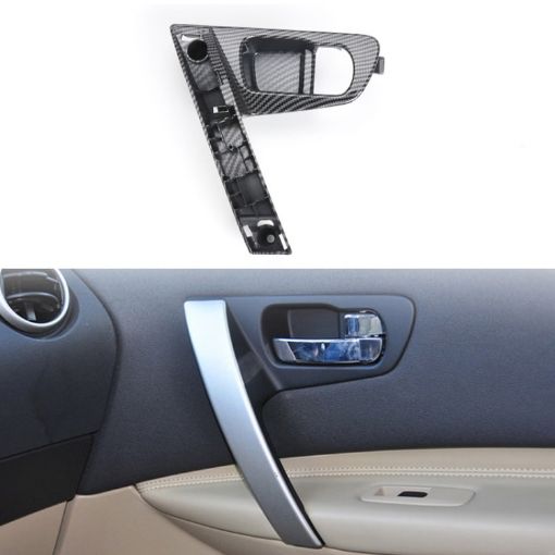 Nissan Qashqai Left-Drive Door Handle Base Bracket - Carbon Fiber - 1