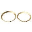 Gold Zinc Alloy Steering Wheel Decoration Ring Sticker Set for BMW 3 Series - 5