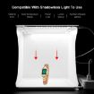 PULUZ 20cm Folding Portable Light Photo Studio Tent Box Kit with 2 Backdrops - 8