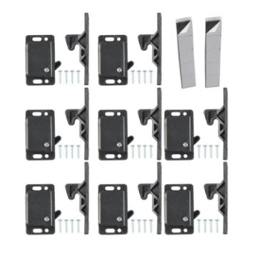 8pcs RV Side-Mounted Door Lock Grab Cabinet Latch Set - 1