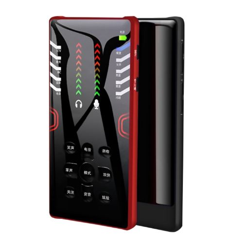 RK-C21 Bluetooth Live Broadcast Audio Headset Microphone - Red - 1