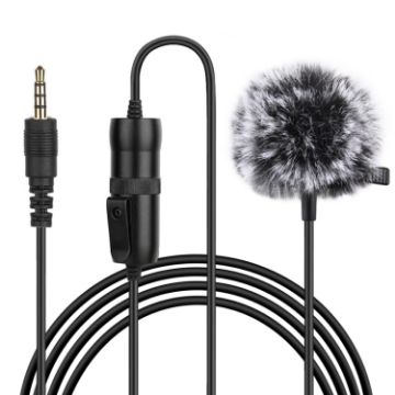 PULUZ 3.5mm Jack Lavalier Microphone - 6m Length - 1
