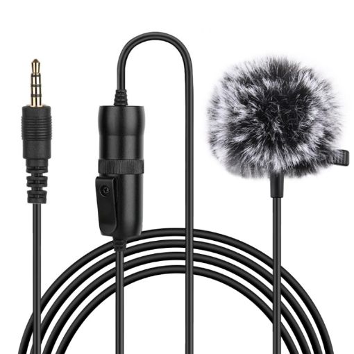 PULUZ 3.5mm Jack Lavalier Microphone - 6m Length - 1