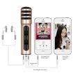 BGN-C7 Condenser Microphone Dual Mobile Phone Karaoke Live Singing Microphone - 5