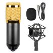 BM-800 Studio Condenser Microphone with Shock Mount - Black - 1