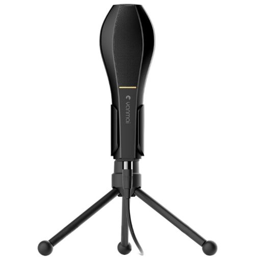 Yanmai Q5 USB 2.0 Condenser Microphone with Holder - Black - 1