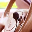 Stick-on Clip-on Lavalier 2.5mm Jack Mono Microphone for Car GPS/Bluetooth - 6