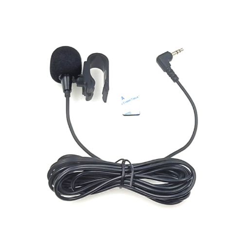 Stick-on Clip-on Lavalier Stereo Microphone for Car GPS/Bluetooth Audio DVD - 1