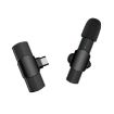 Type-C/USB-C Mini Lavalier Microphone - Black - 1