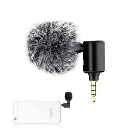 PULUZ 3.5mm Jack Mobile Phone Single Directional Microphone - 1