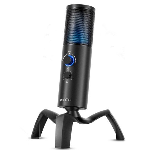 Yanmai Q18 USB Professional Computer Microphone - Black - 1
