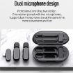 K61 Noise Cancelling Wireless Lapel Microphone - Portable Recording - 6