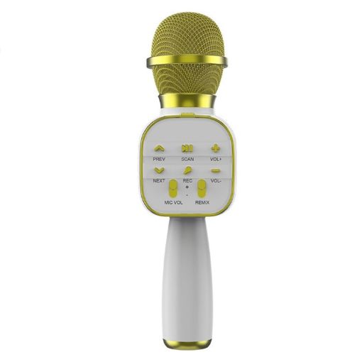 DS813 Live Wireless Bluetooth Microphone - Yellow - 1