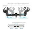 A16 Double-headed Microphone Clip Aluminum Pole - Microphone Accessories - 2