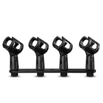 Four-Headed Microphone Clip Aluminum Pole - Microphone Accessories - 1