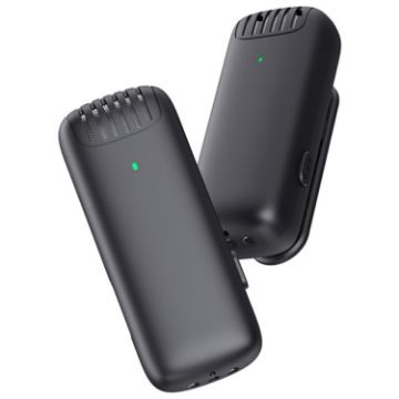 J11 Wireless Lapel Microphone Mini Mic - Portable Audio Video Recording - 1