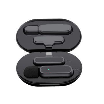 K61 Wireless Lavalier Microphone with Charging Box - Type-C Interface - 1