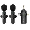 One by Two 3 in 1 Lavalier Wireless Microphone for iPhone/Android - 1